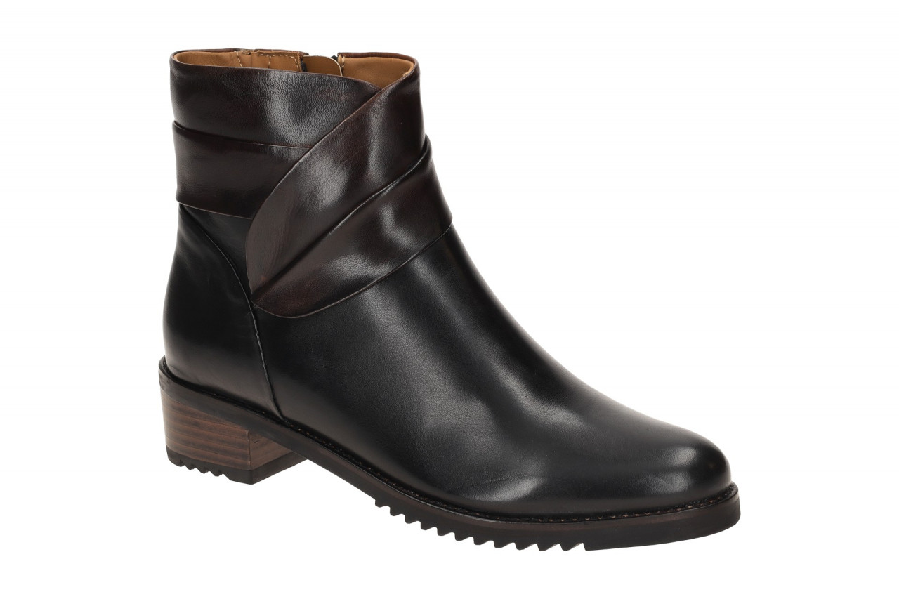 Everybody 11651U3254 GL001371 Damen Stiefeletten schwarz + dunkelbraun elegan...