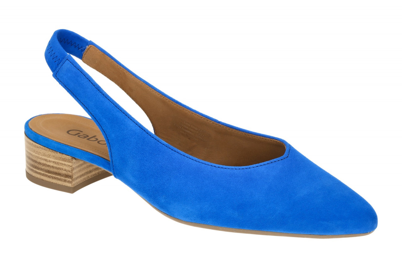 Gabor 61.520.18 blau - Sling Pumps f?r Damen