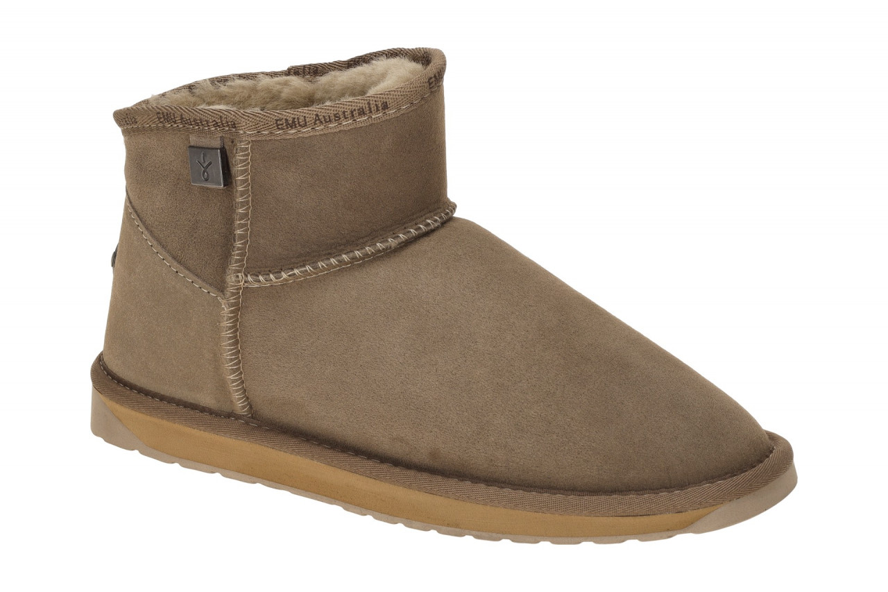 EMU WP11875 MUSH Damen Winterstiefelette grau Lammfell Schafth?he 11cm