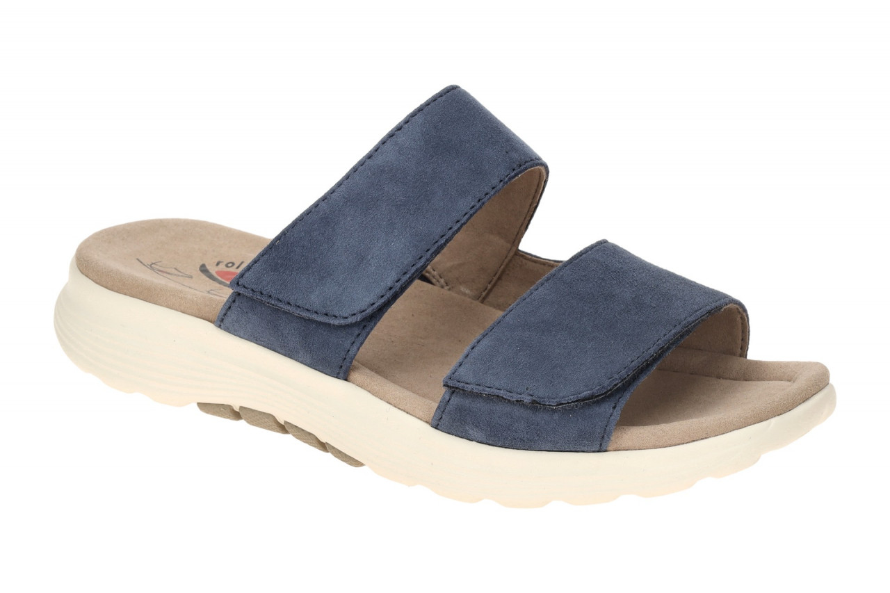 Gabor 86.811.36 ROLLINGSOFT - Damenschuhe blaue Pantoletten river flexibel & ...