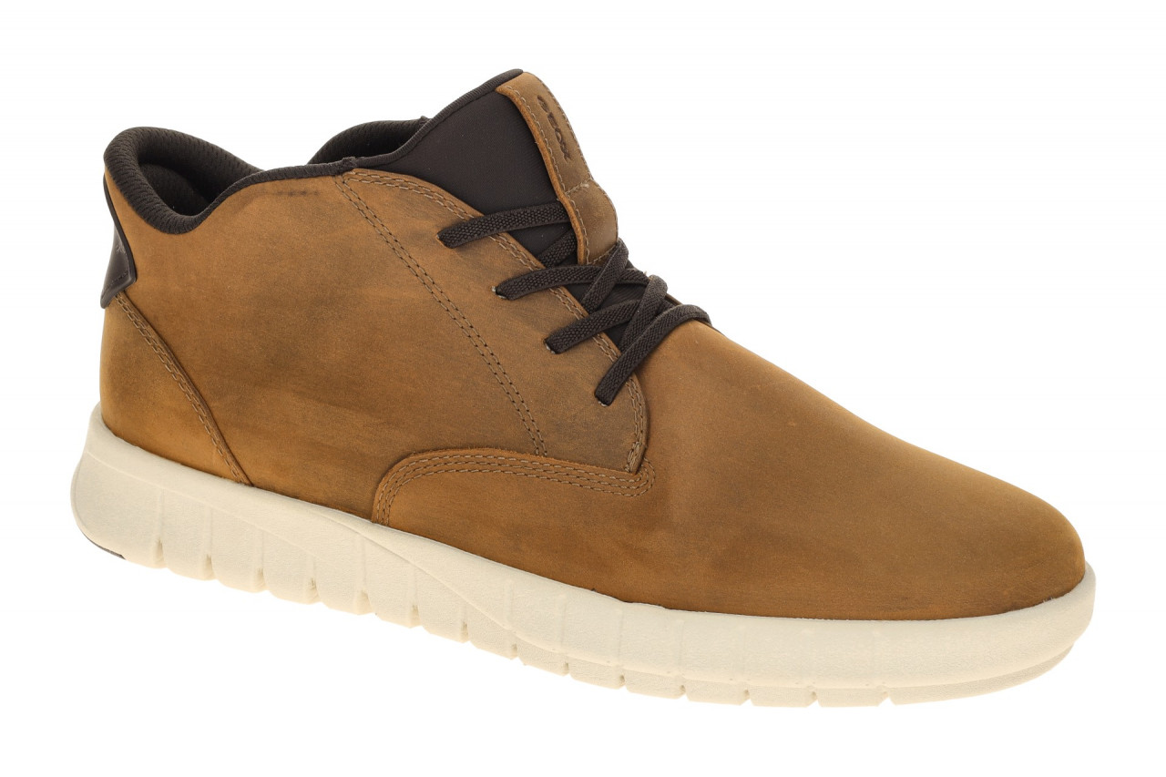 Geox FLEXTRIDE PLUS U56MAB 000FFC6002 hell-braun - Mid Cut Sneakers f?r Herren