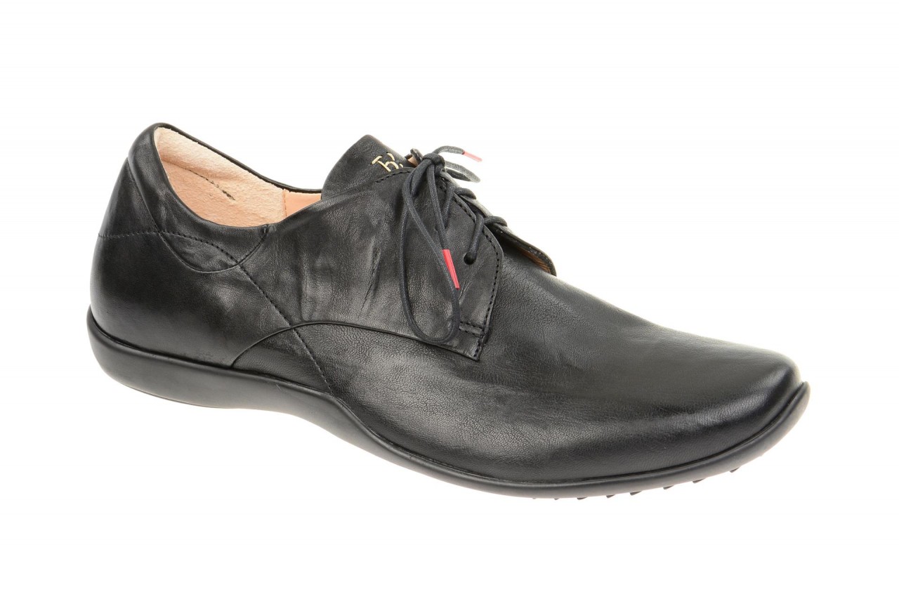 Think STONE 3-000275-0000 Herrenschuhe Schwarz Echtleder Schn?rung Gummisohle