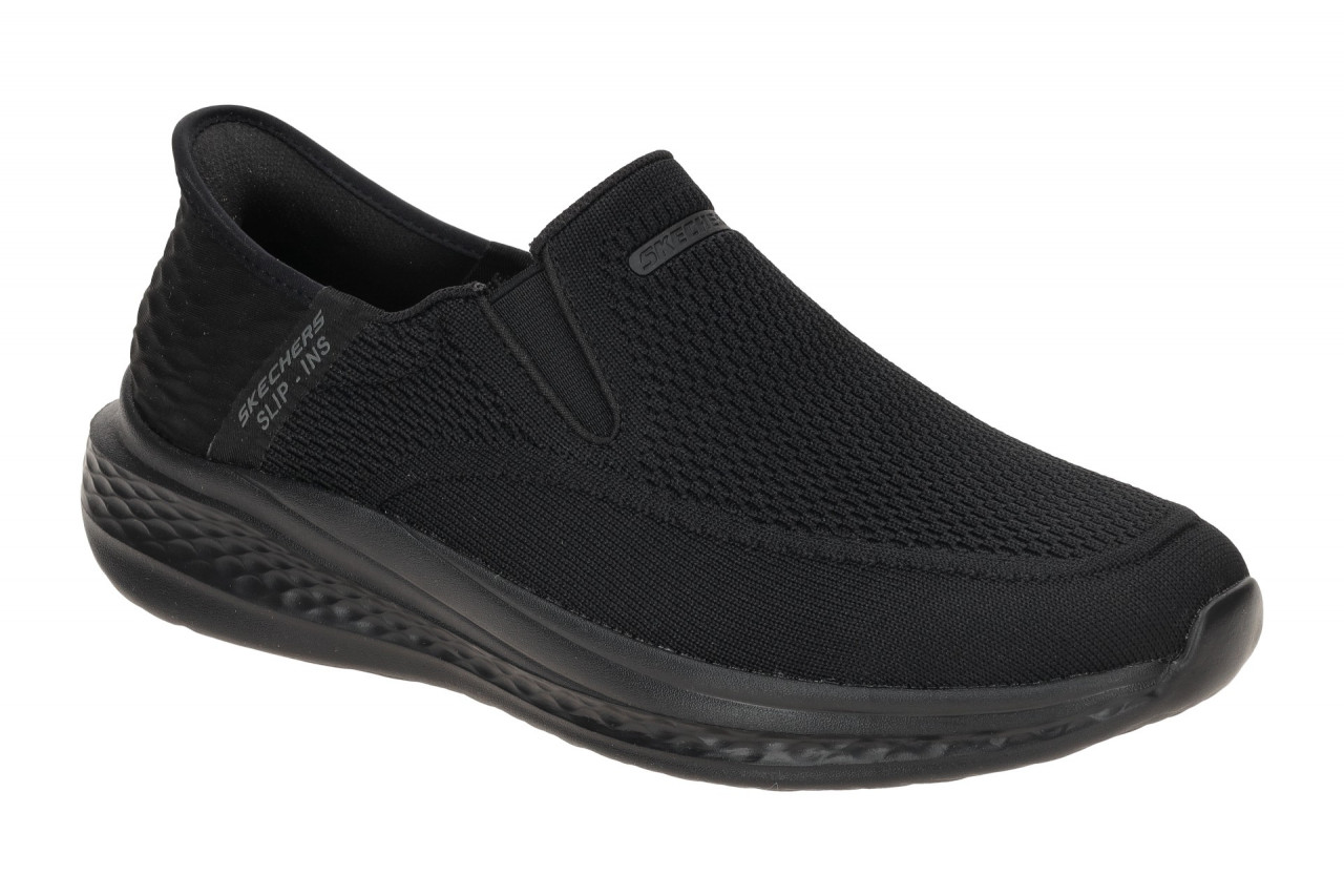 Skechers SLADE 210887 BBK schwarz - Slipper f?r Herren