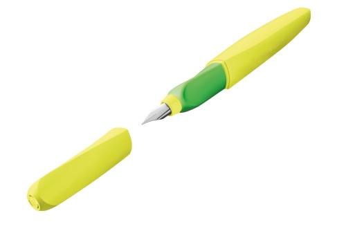 Pelikan Füller Twist für Rechts- und Linkshänder Feder versch. Farben  (Farbe wählen: neongelb)