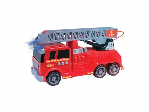 HAPPY PEOPLE Spielzeug Feuerwehrauto 38 cm mit Licht, Wasser und Sound