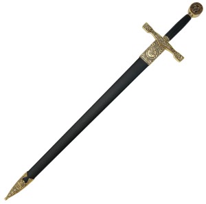 Excalibur Schwert Goldversion mit Scheide