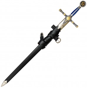 Freimaurer Schwert von Marto in Silber und Blau