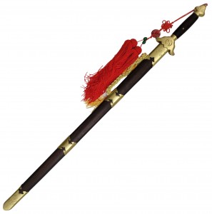 Tai Chi Schwert + Damast + stumpf Kaiser Sun Quan