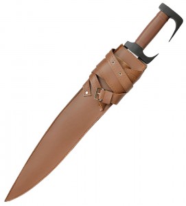 Film Schwert der 300 Spartaner red black Damast