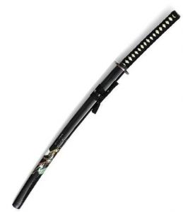 Samurai Schwert- Katana Kofun + Samurai auf Saya