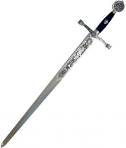 Schwert EXCALIBUR silber und blau von Marto