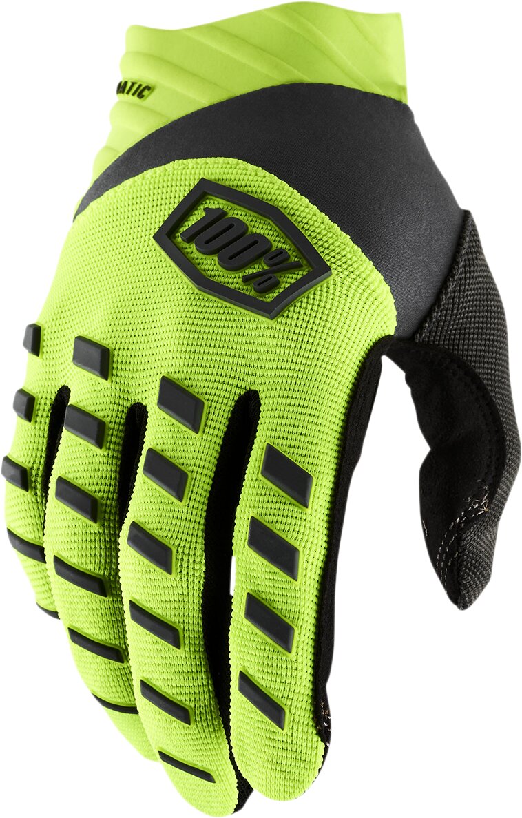 Motocross Handschuhe 100% Airmatic neon gelb/schwarz S