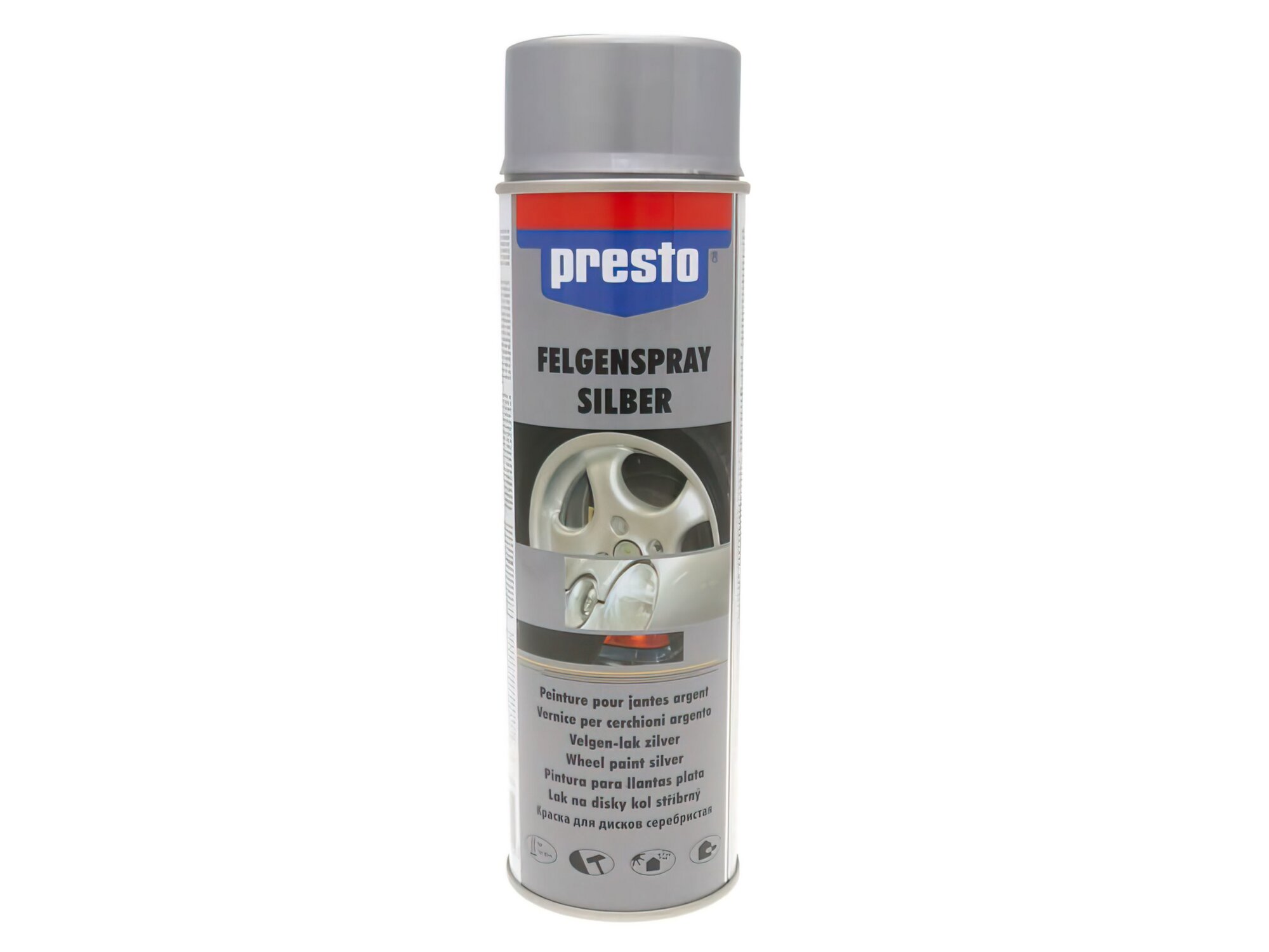 Felgenspray Presto silber 500ml