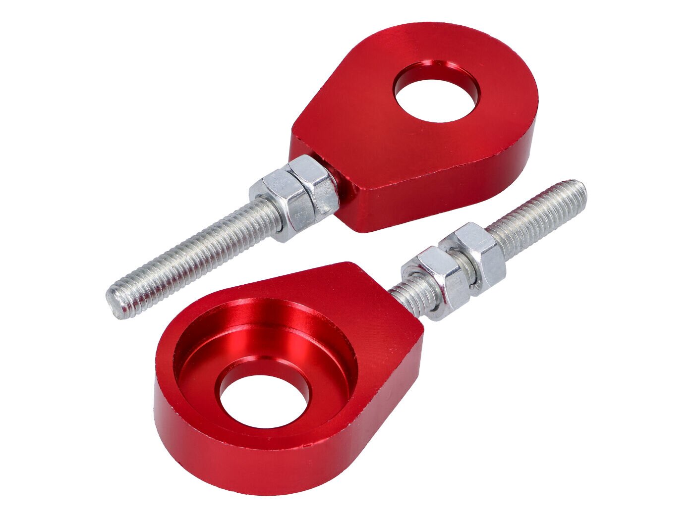 Kettenspanner 12mm Alu Puch / Simson / Kreidler / Sachs rot