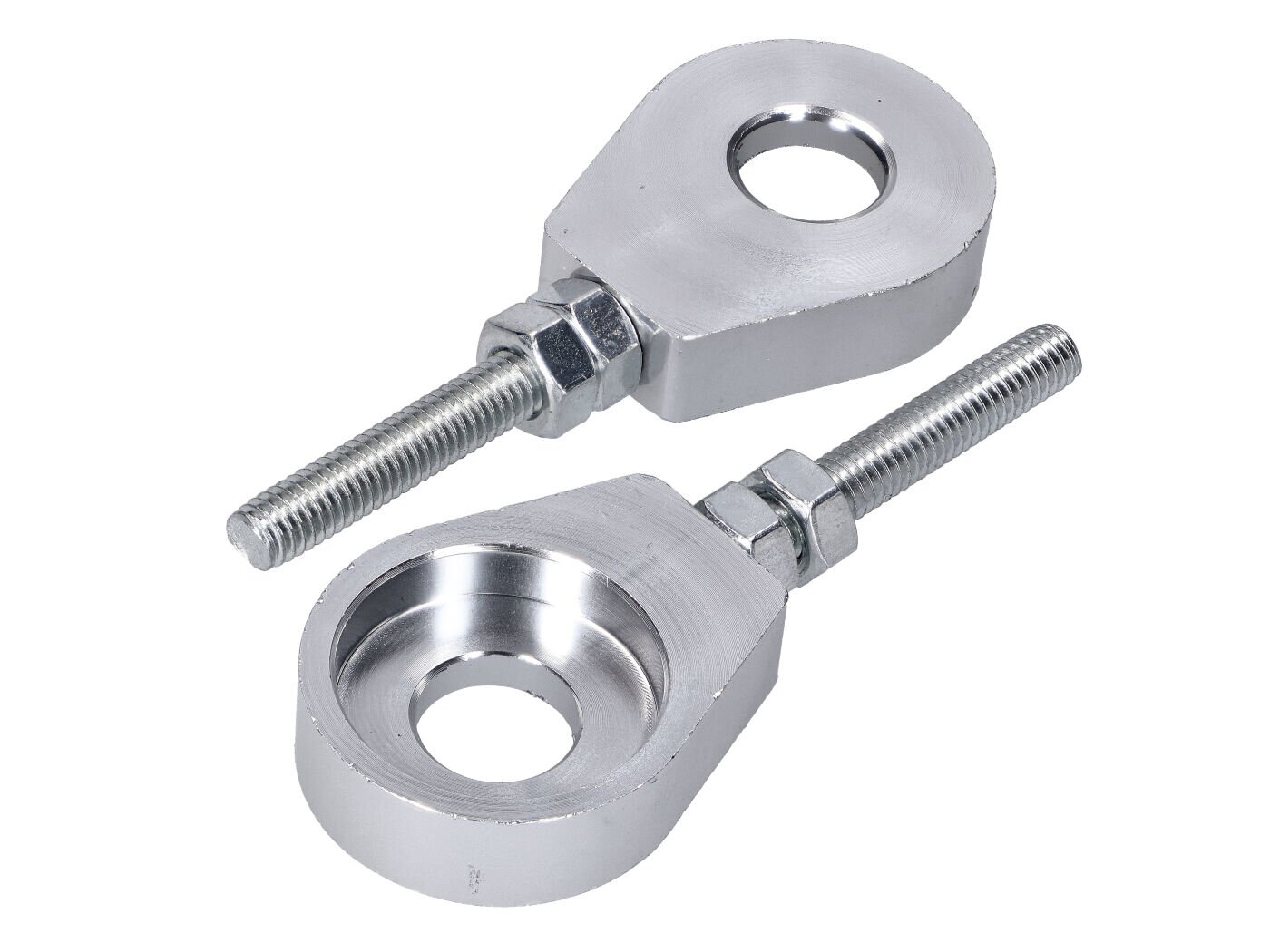 Kettenspanner 12mm Alu Puch / Simson / Kreidler / Sachs silber