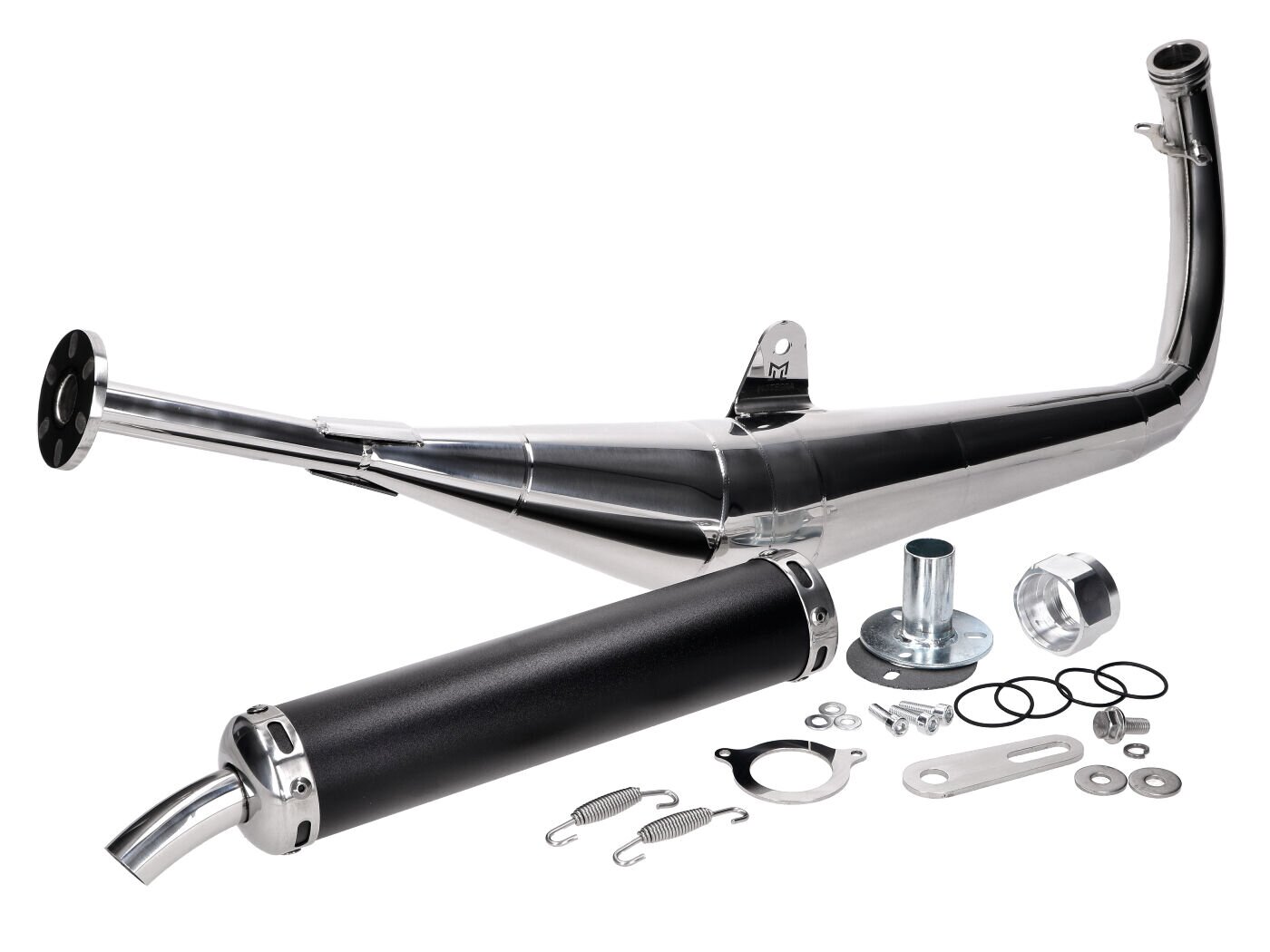 Auspuff Motegra Racing 60-110cc poliert Simson S50 / S51 / S70