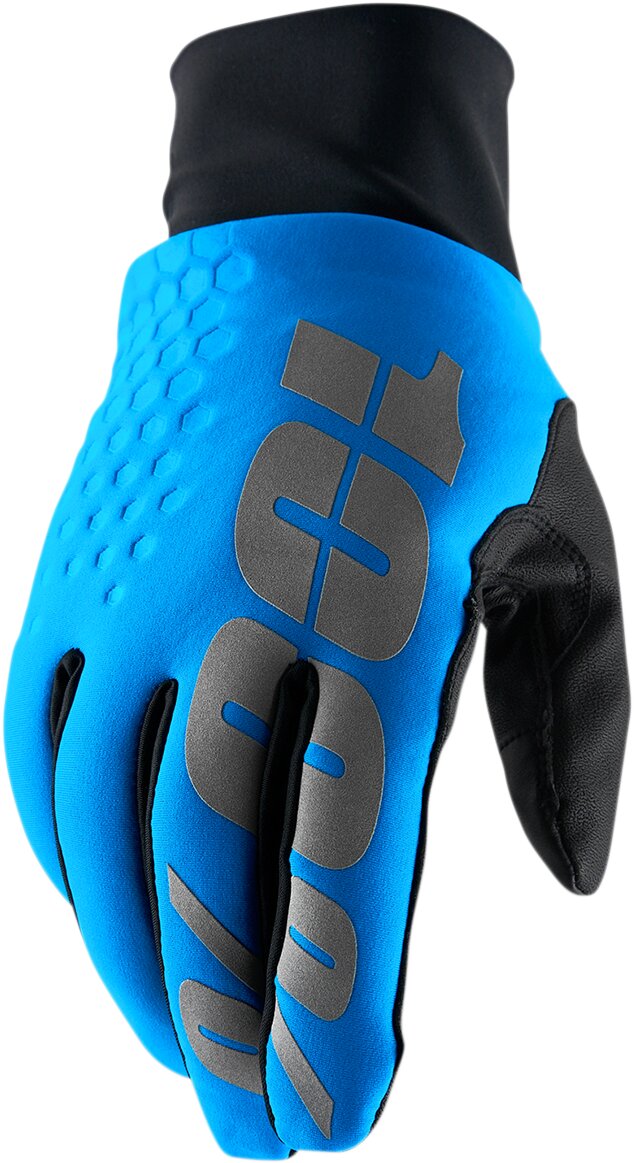 Motocross Handschuhe 100% Brisker Hydromatic blau S