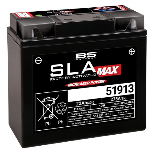 Batterie SLA Max BS Battery 12V - 22Ah