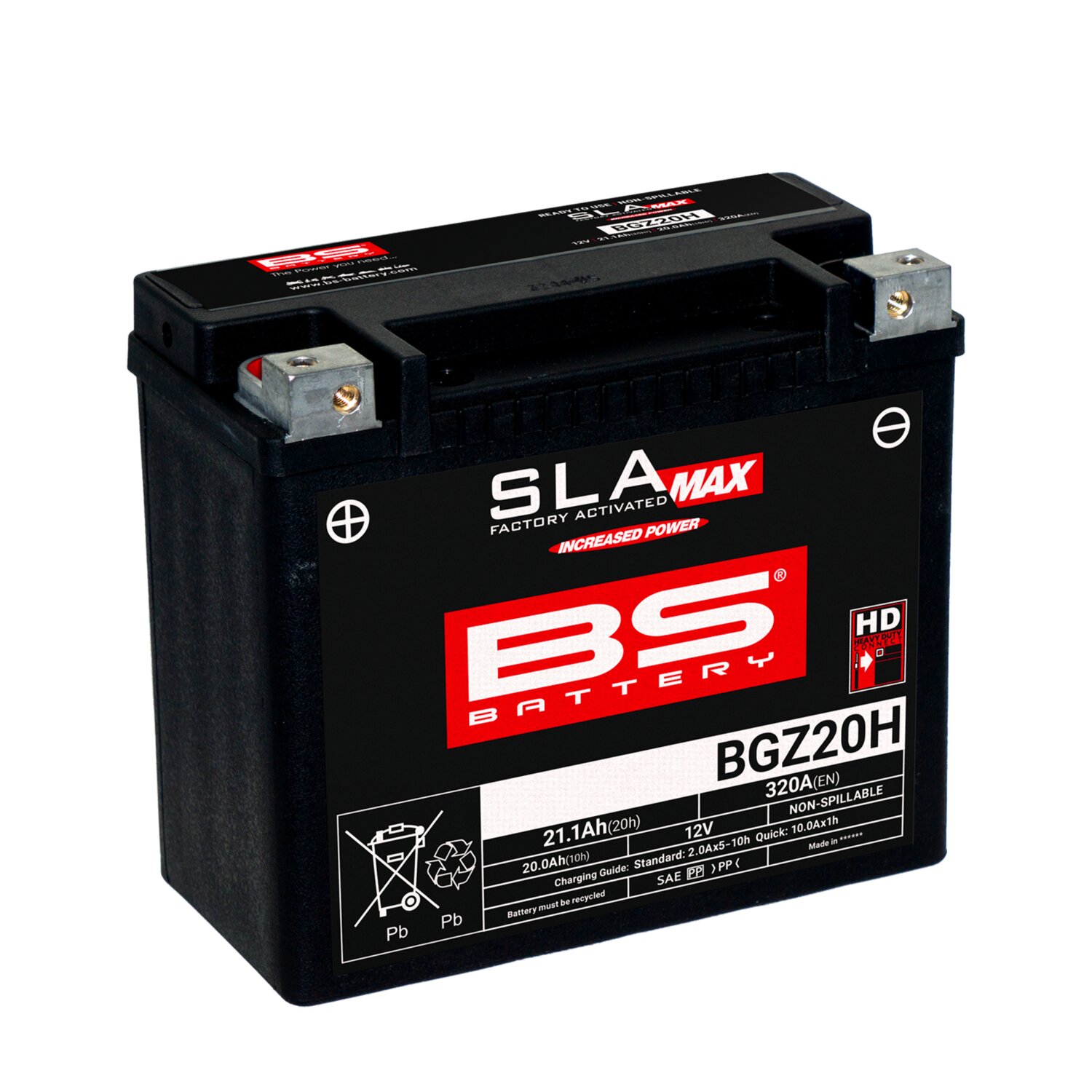 Batterie SLA Max BS Battery BGZ20H 12V - 21,1Ah