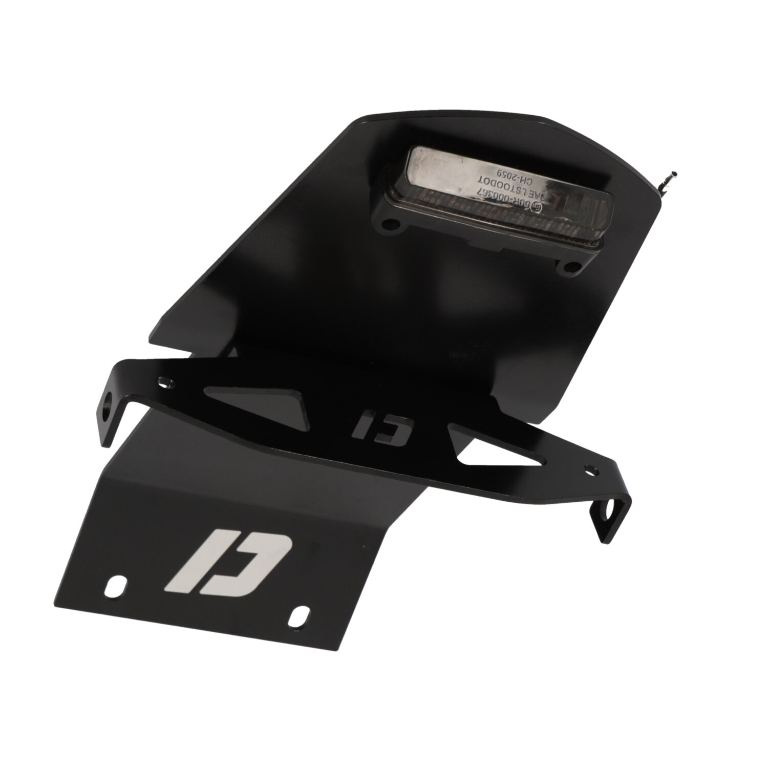 Durchgang über Hinterrad m. Rücklicht Doppler Derbi Senda X-Treme bis 2011 Alu schwarz