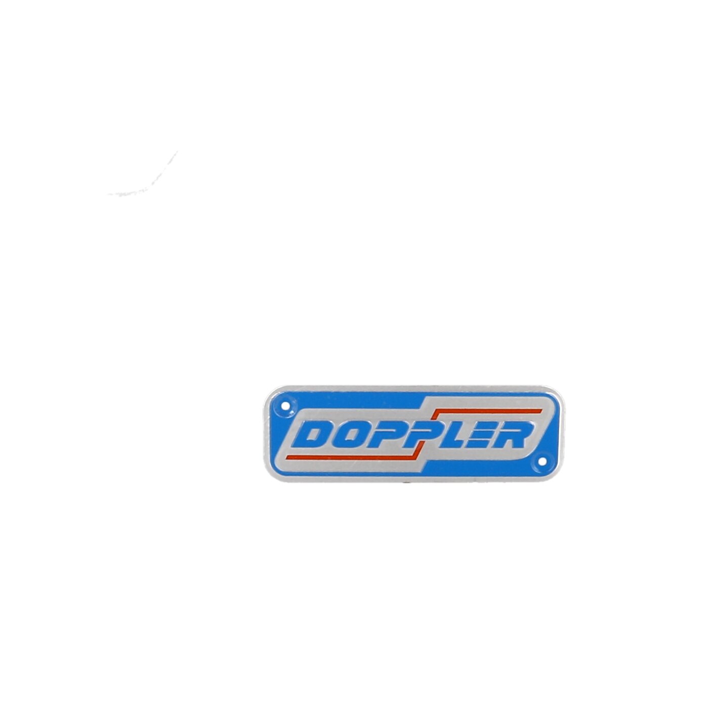 Doppler Logo Schild für Auspuff ER1/S3R 120x40mm