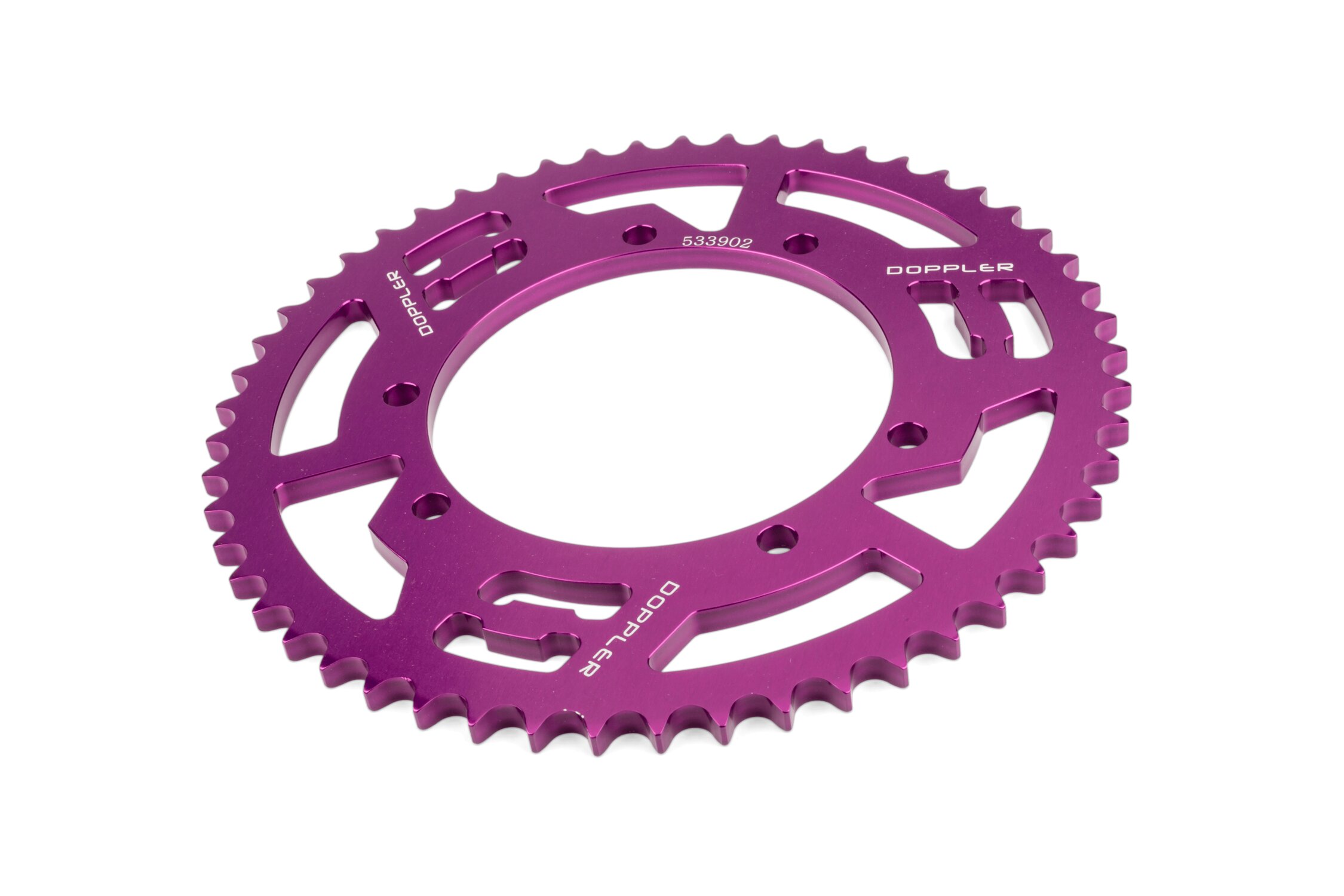 Kettenrad Z53 - 428 Doppler Alu CNC lila Sherco Enduro 50