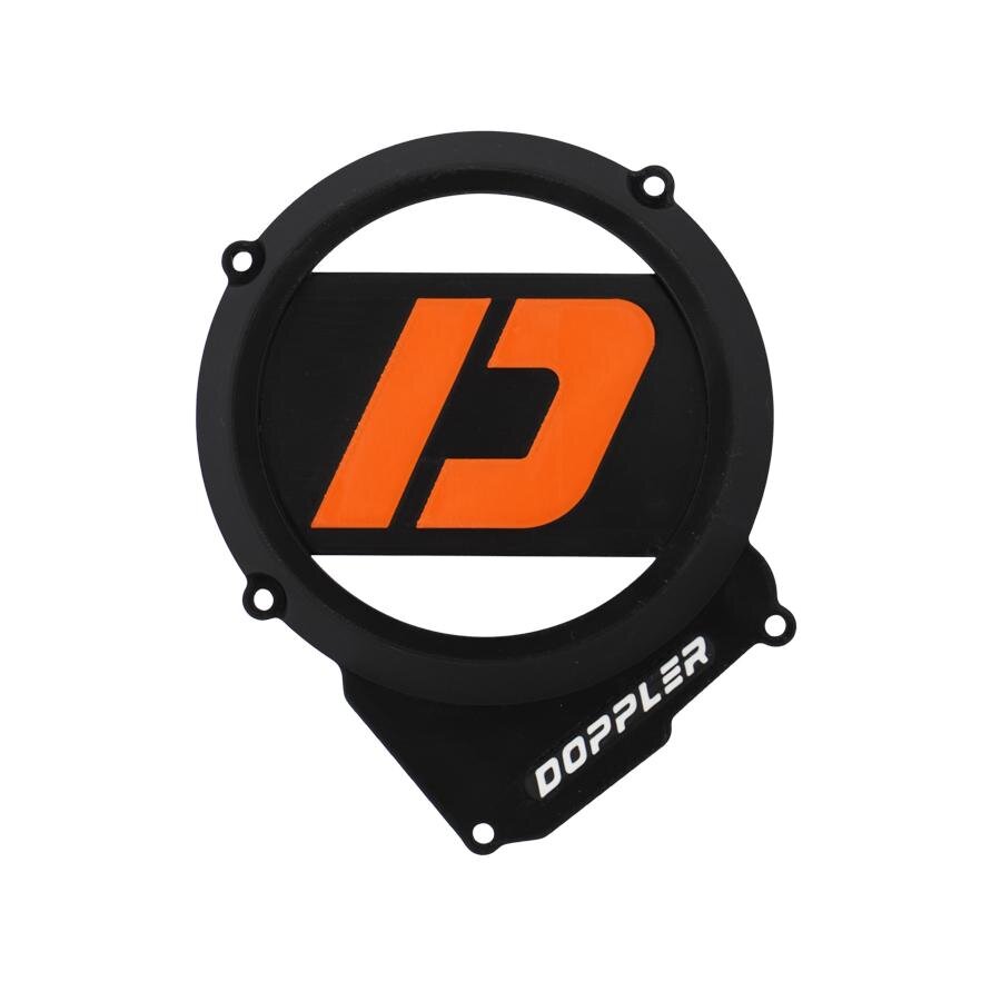 Lichtmaschinendeckel Doppler 3D AM6 schwarz / orange