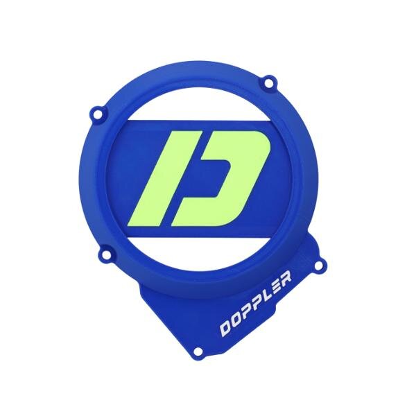 Lichtmaschinendeckel Doppler 3D AM6 Blau / neongelb