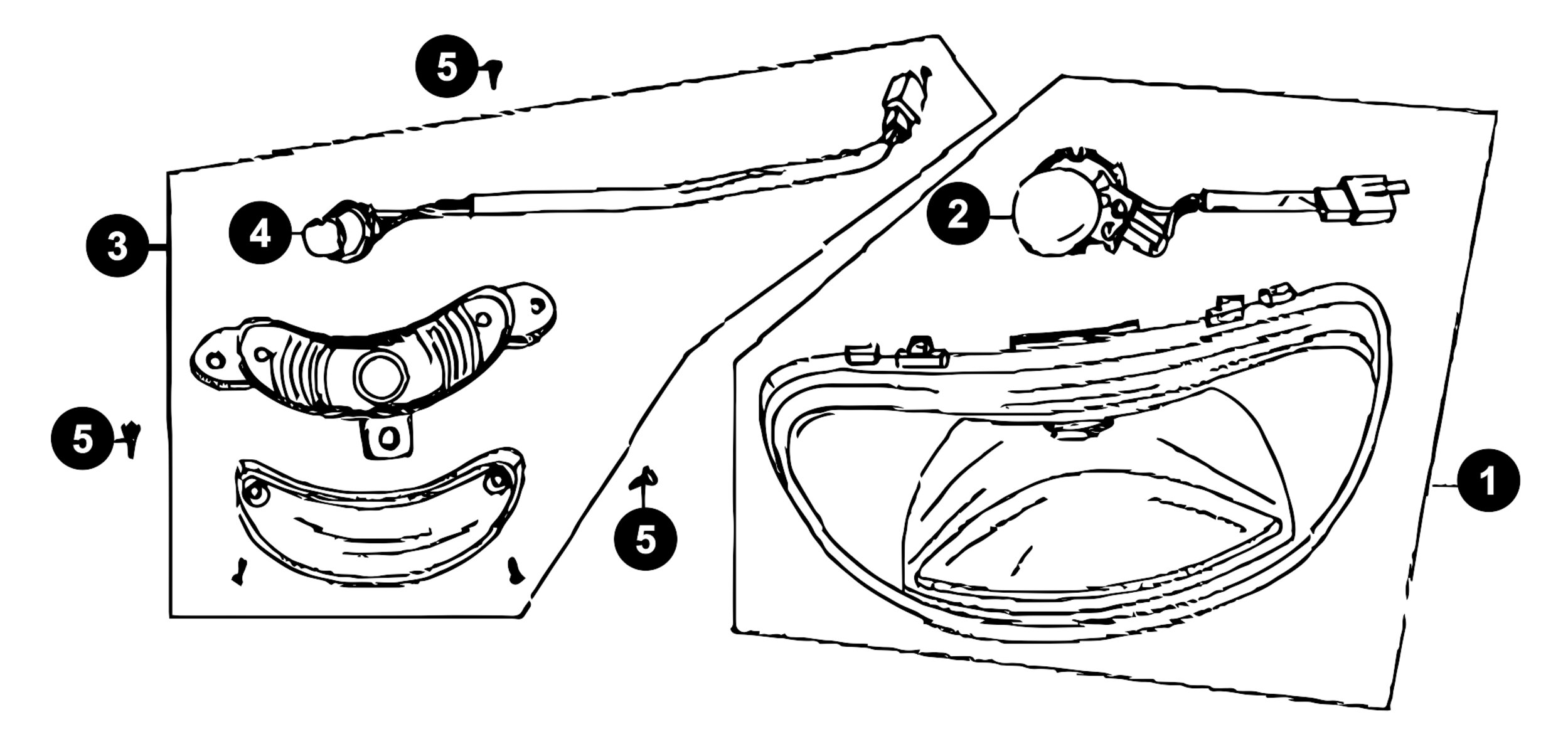 Baotian Speedy Ersatzteile Scheinwerfer