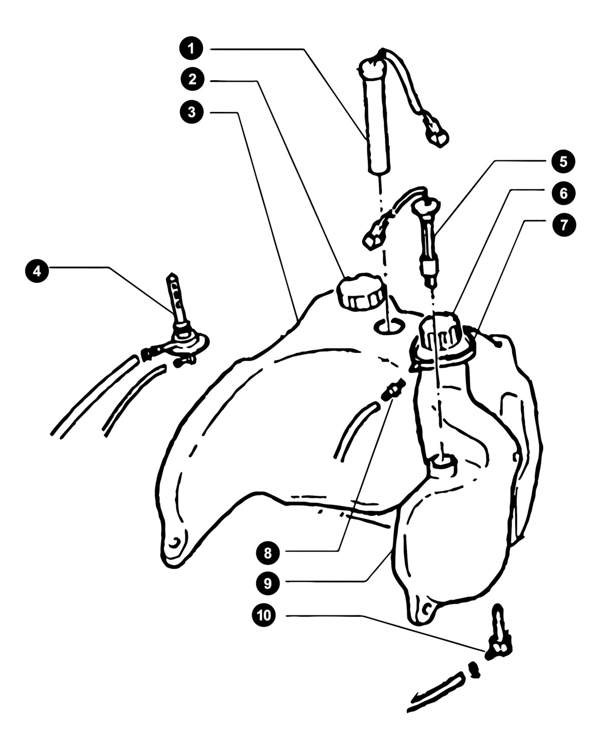 Beta Ark Ersatzteile Benzintank / Öltank