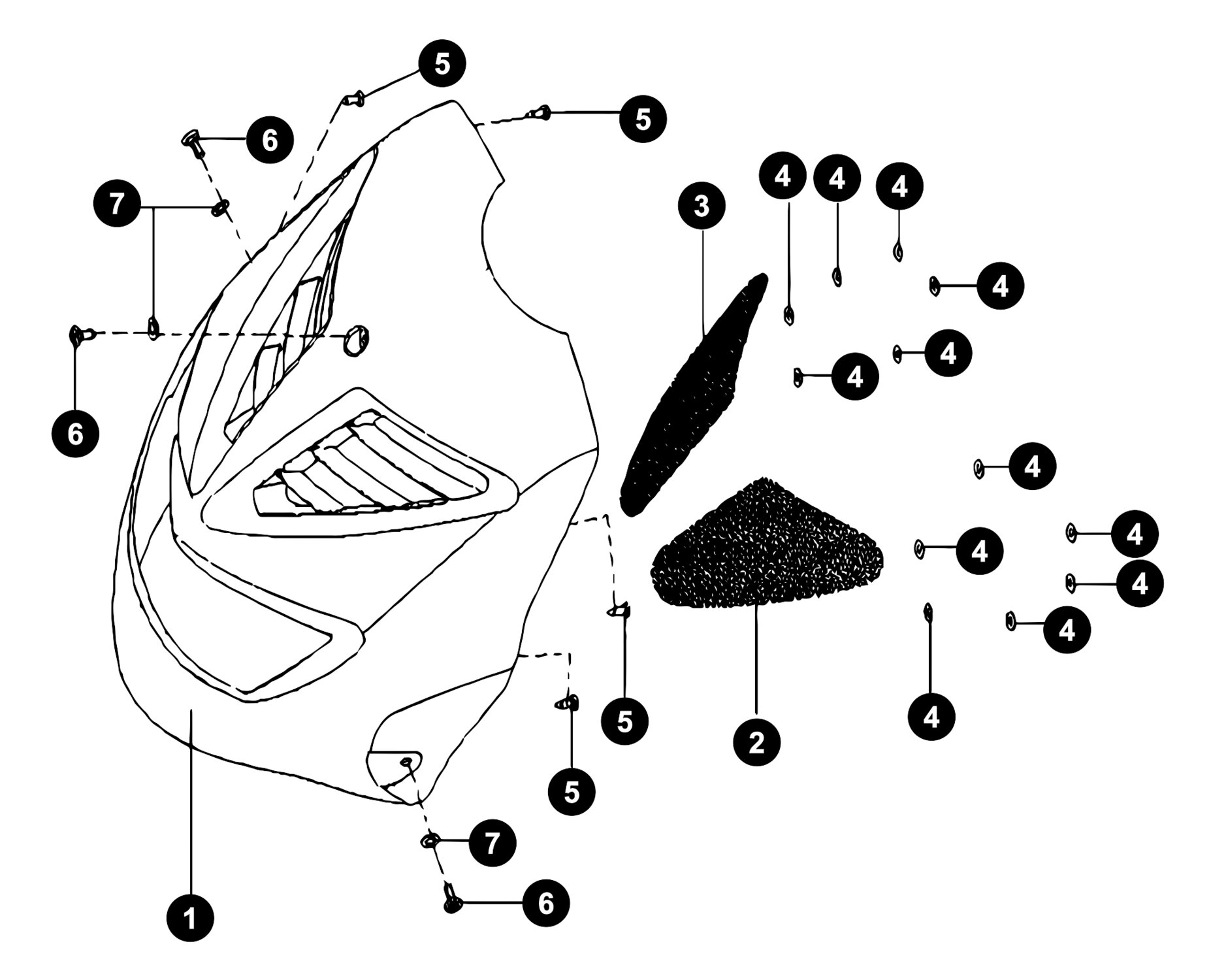 Generic Cracker Ersatzteile Frontverkleidung