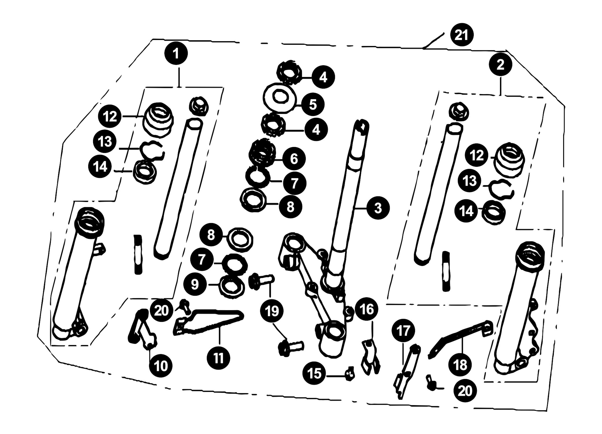 Generic Ideo Ersatzteile Gabel