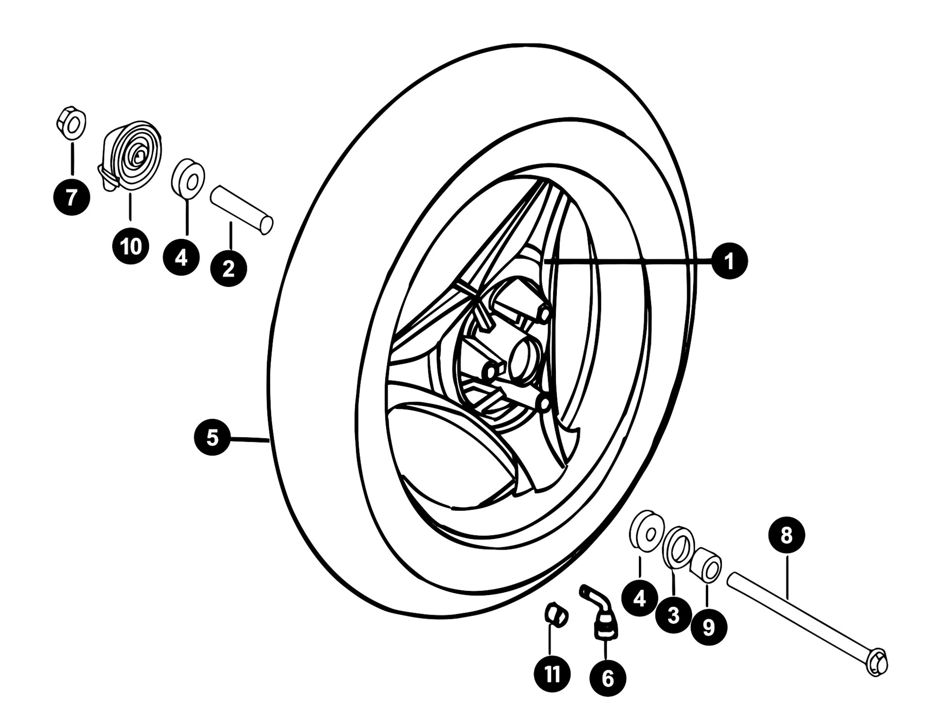 Generic Ideo Ersatzteile Vorderrad