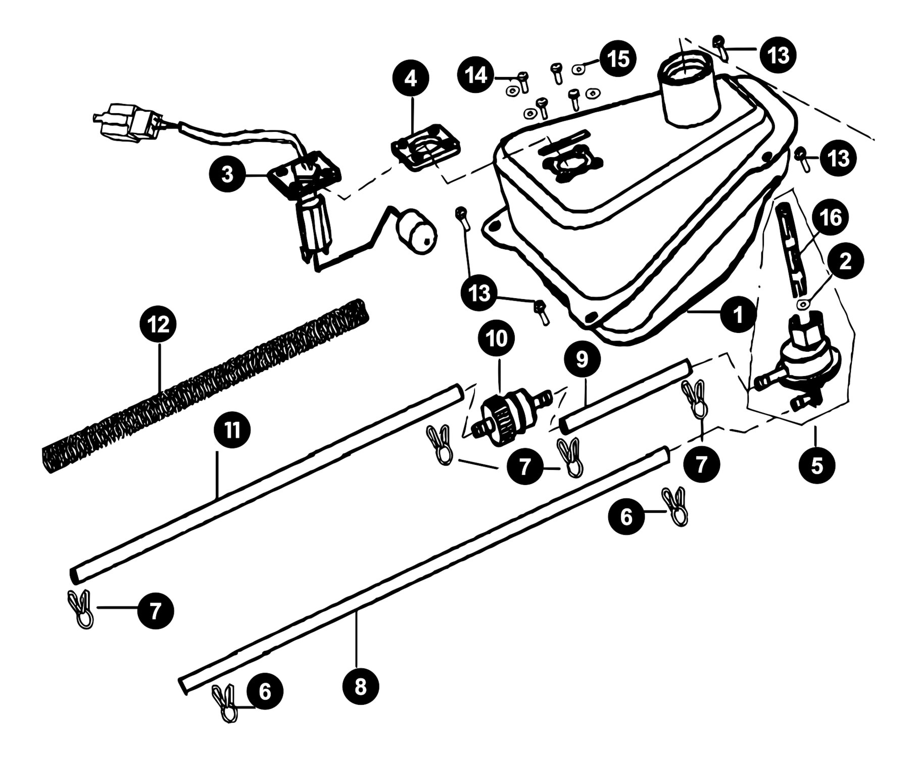 Generic Ideo Ersatzteile Benzintank