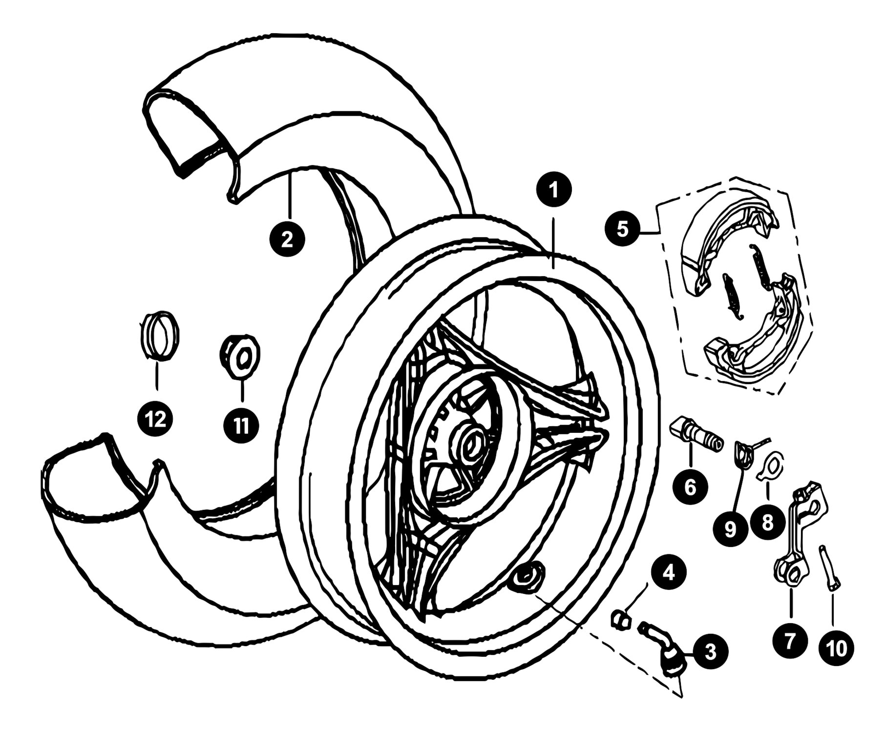 Generic Ideo Ersatzteile Hinterrad