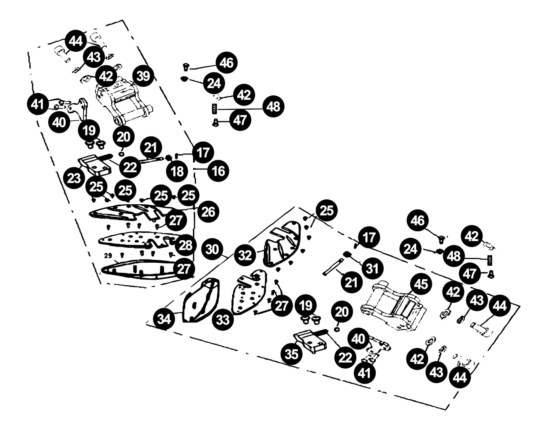 Generic ROC Ersatzteile Fussmatten