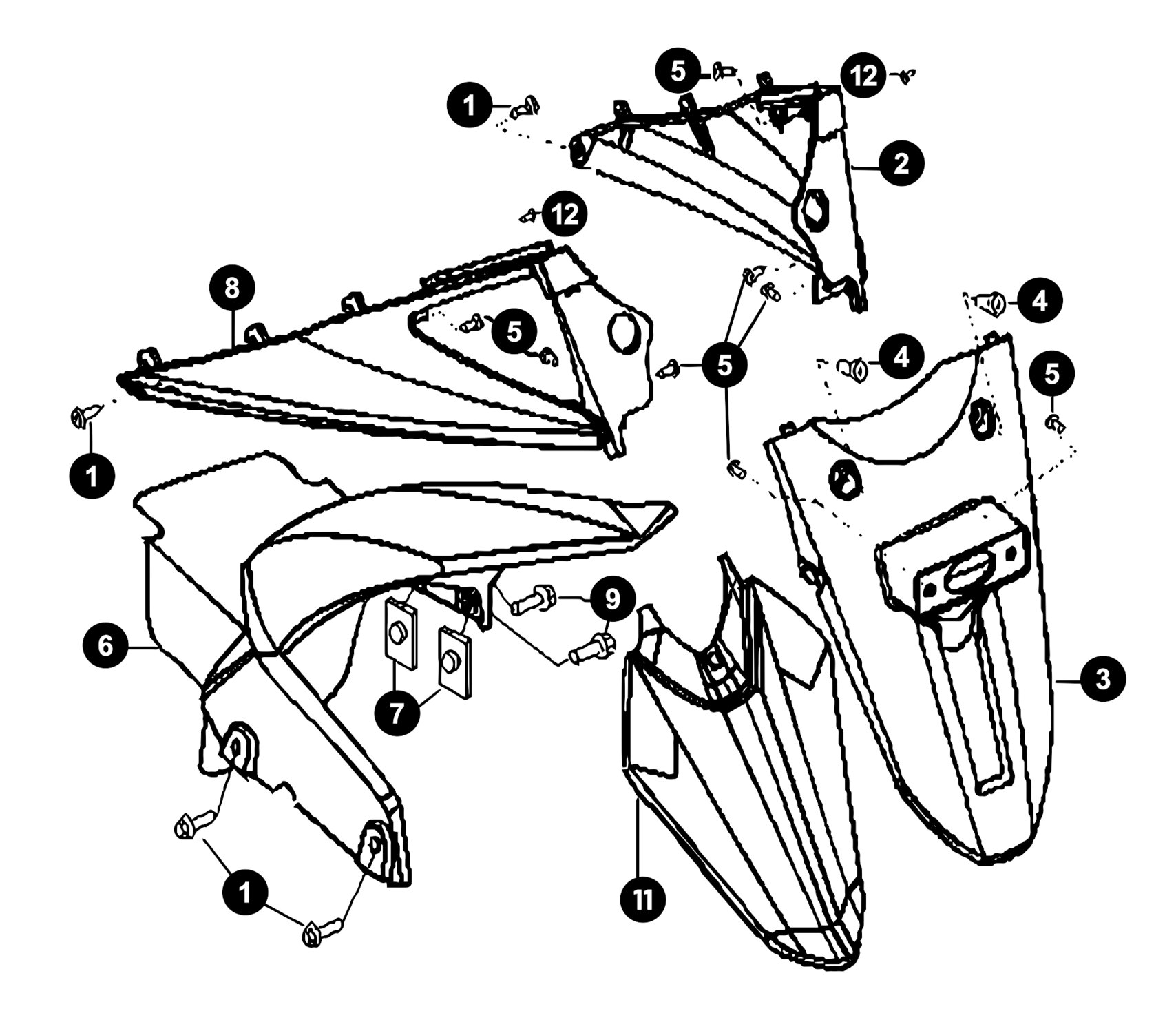 Generic XOR Ersatzteile Spritzschutz