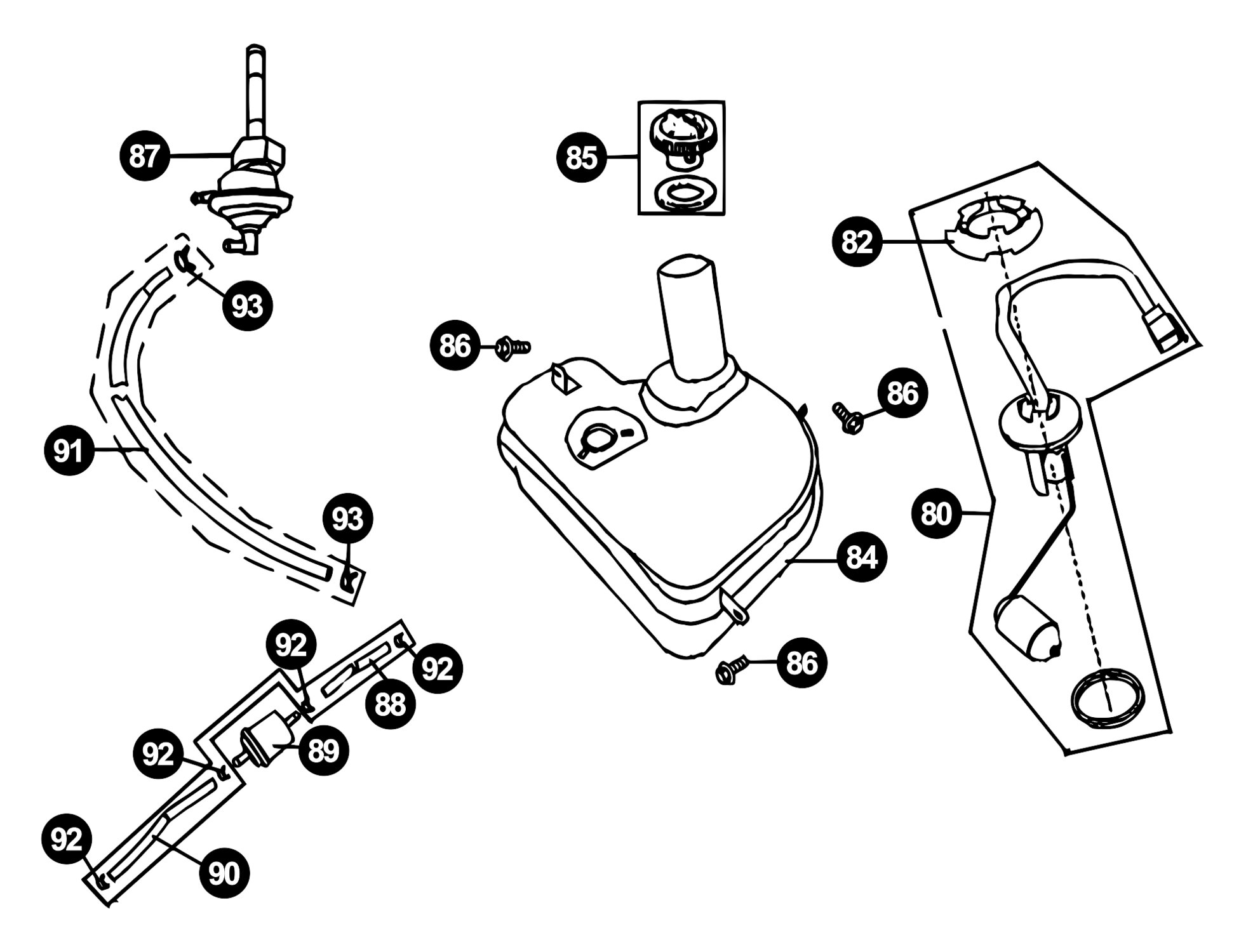 Benzhou Grand Retro Ersatzteile Benzintank