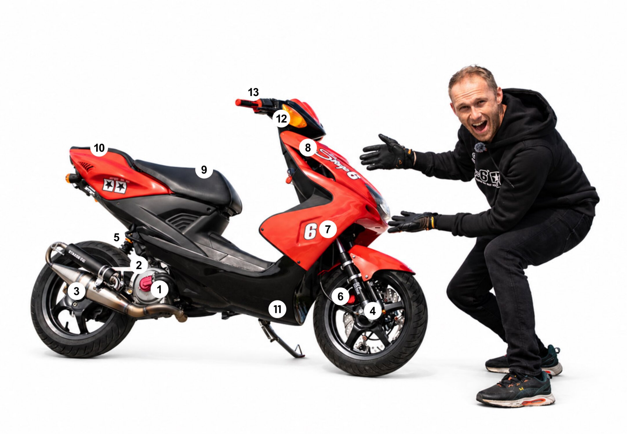 Yamaha Aerox Stage6 von Rok Bagoros