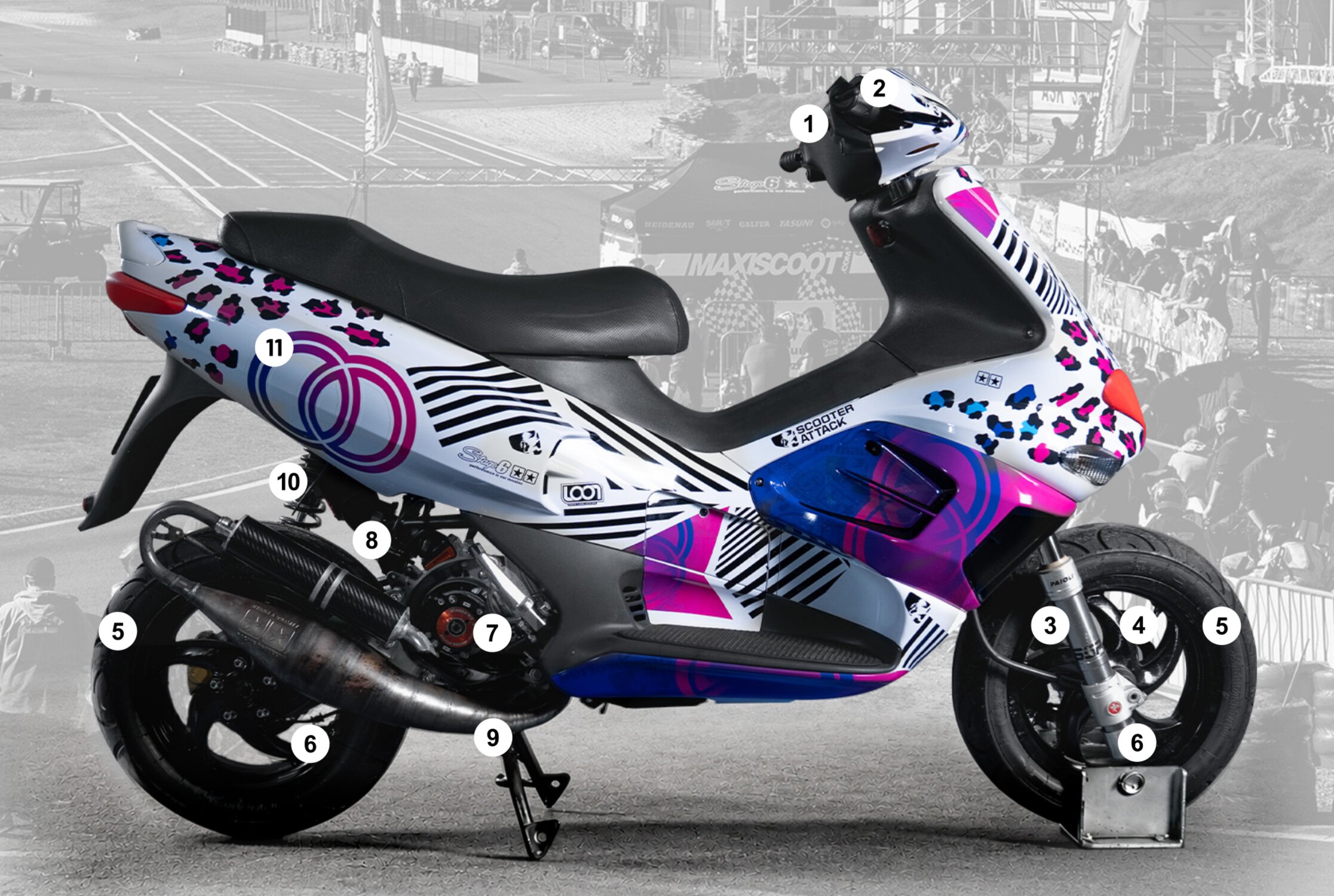 Gilera Runner Stage6 Racing 70ccm tuned by Mr Hood