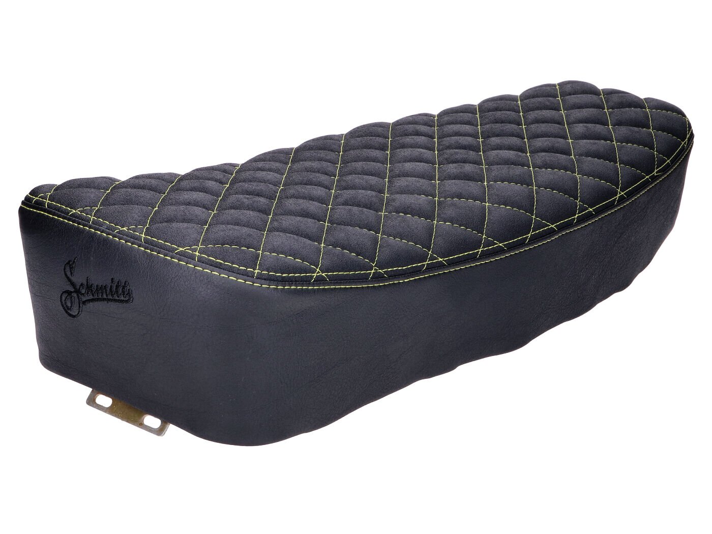 Sitzbank Schmitt gesteppt schwarz / gelb Simson S50 / S51 / S70