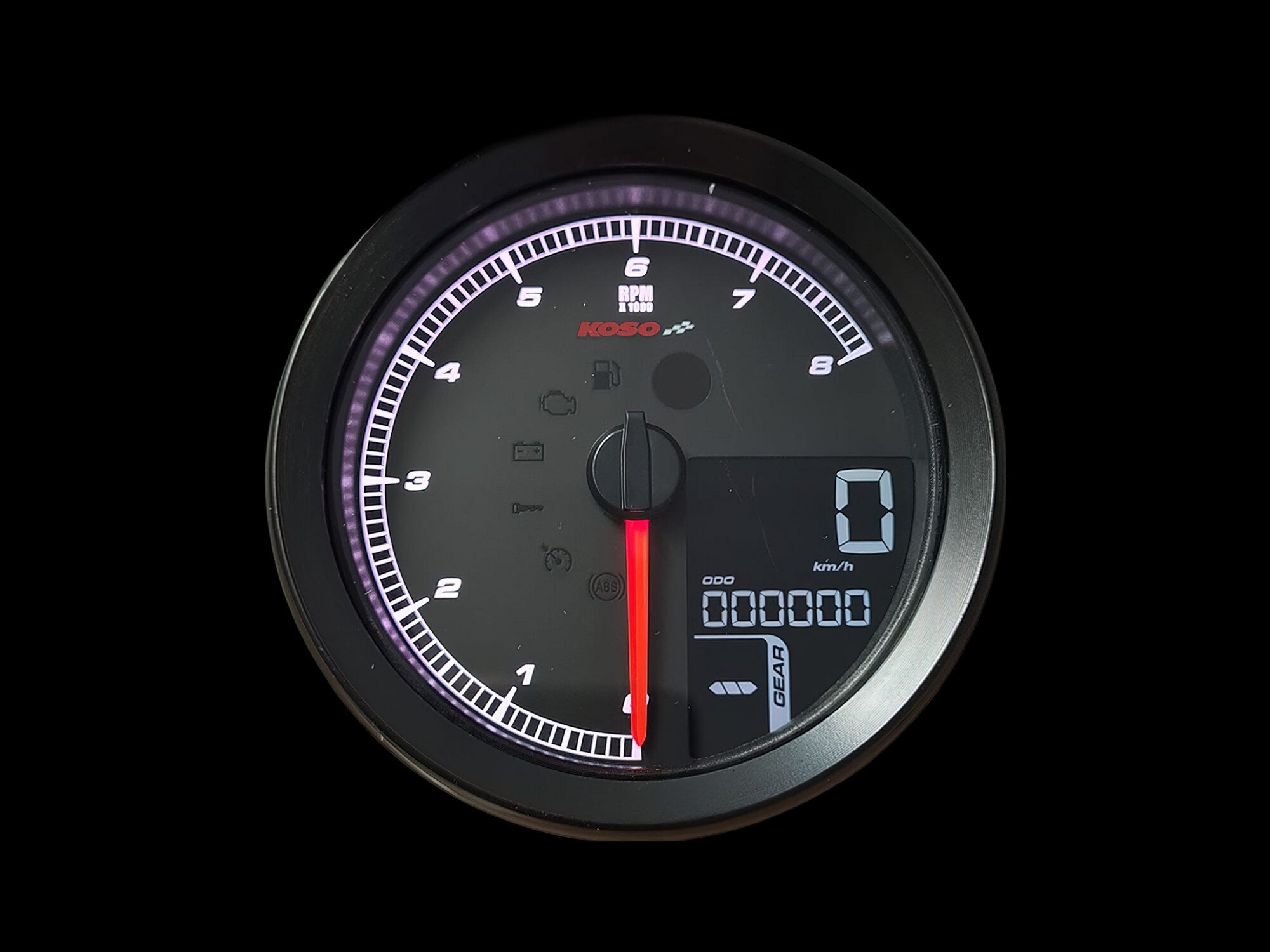 Tachometer Koso schwarz Harley Davidson HD / XL-883 / XL-1200 / Dyna