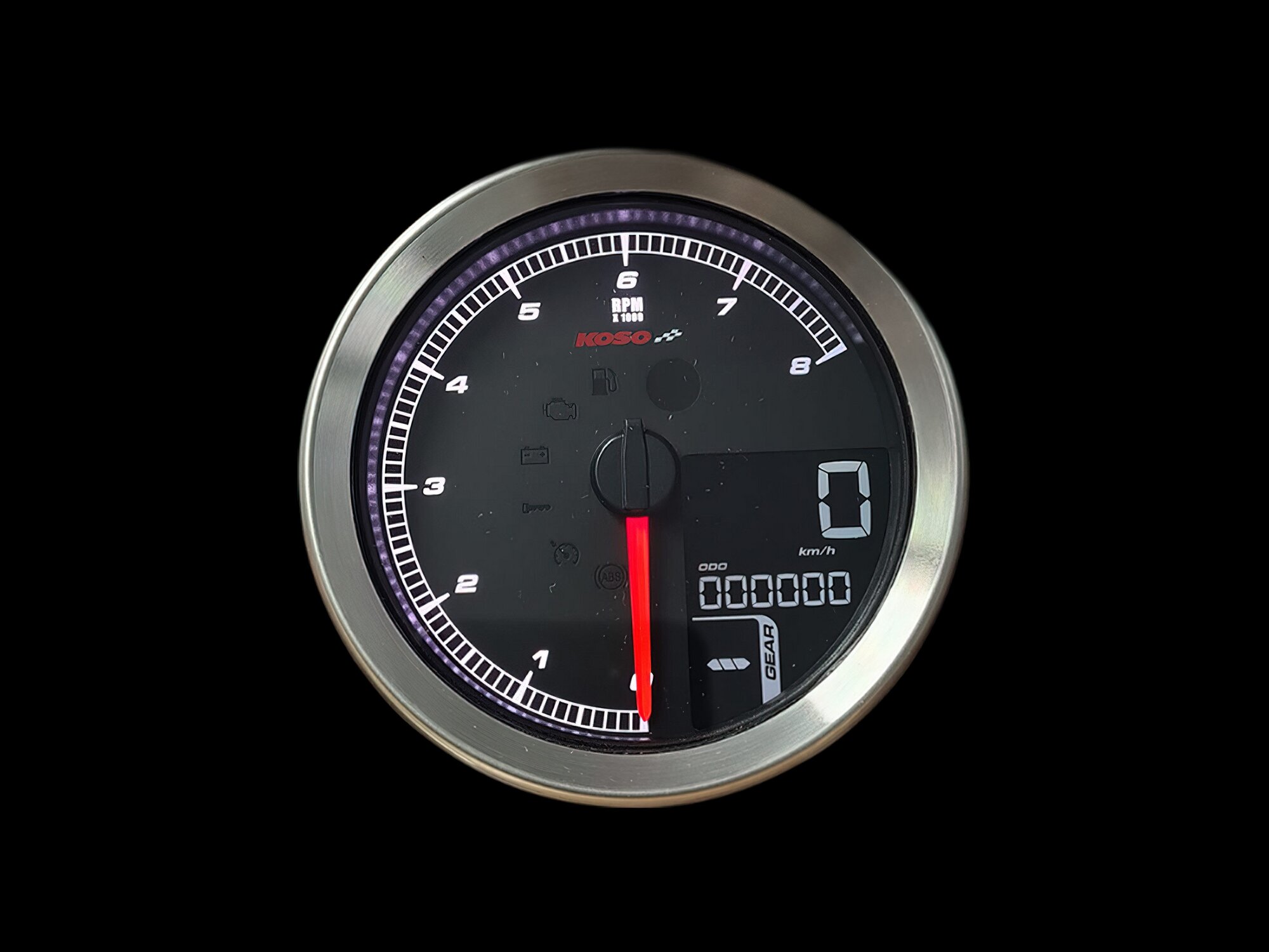 Tachometer Koso chrom Harley Davidson HD / XL-883 / XL-1200 / Dyna / Softail ab 2011