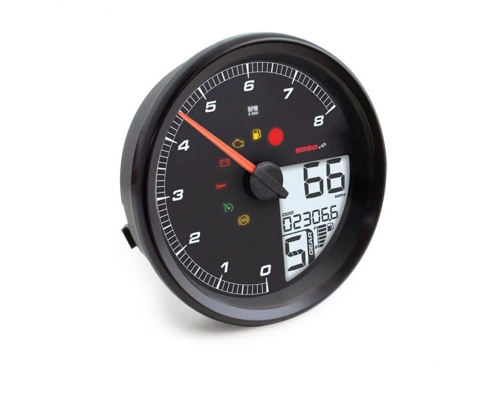 Tachometer Koso HD-05 Harley Davidson® 2004 - 2013 Schwarz