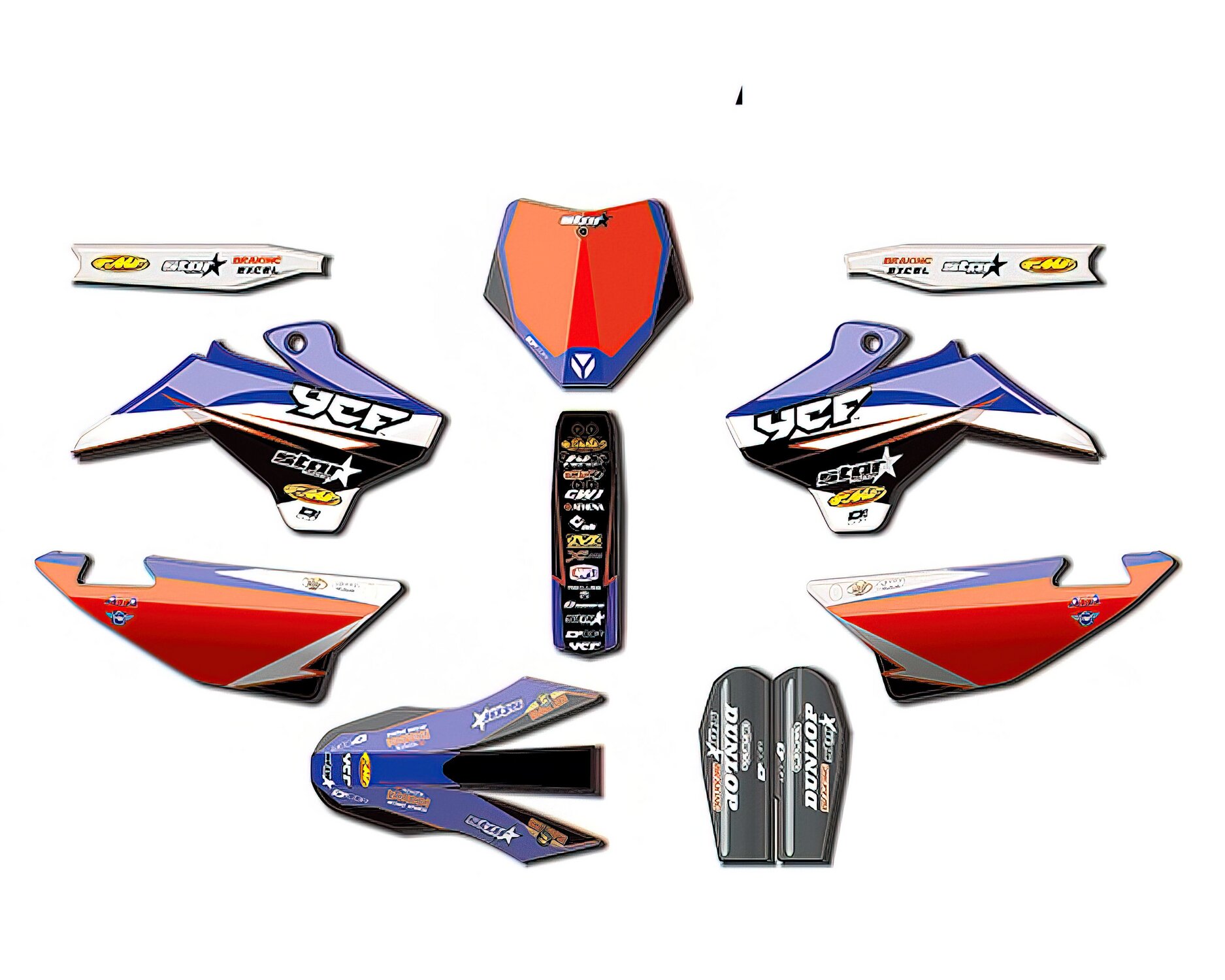 Dekor Kit Star Racing camouflage D'cor Pit Bike / Dirt Bike