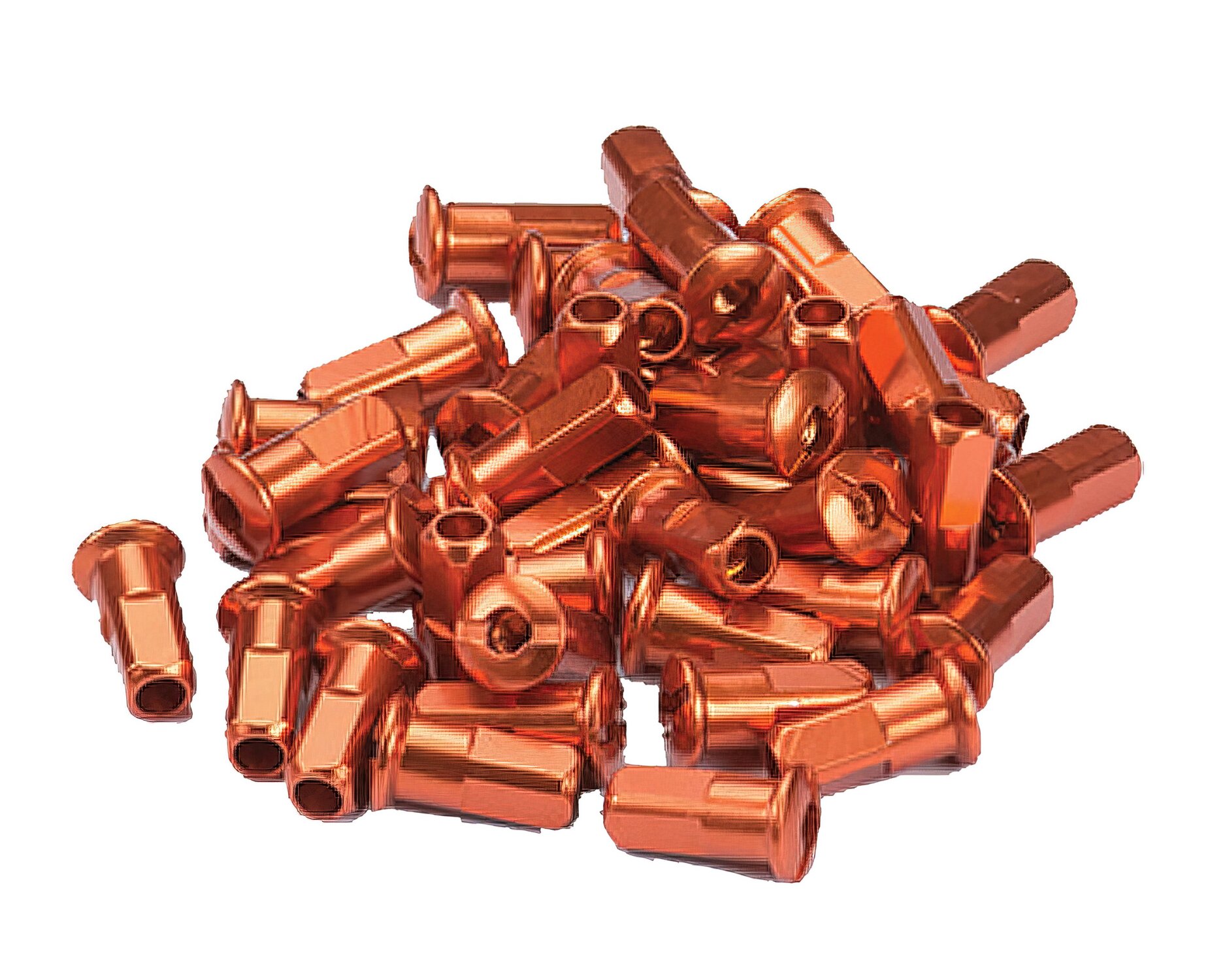 Speichennippel (x32) Alu CNC orange