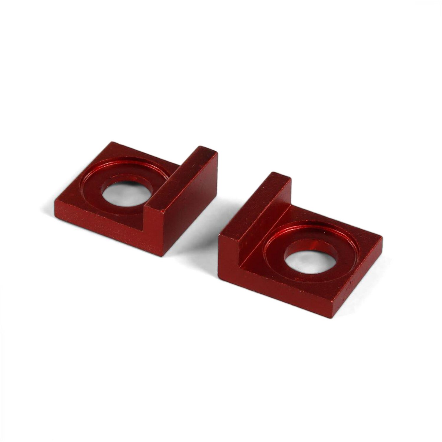 Kettenspanner Alu rot - D.15mm Pit Bike / Dirt Bike