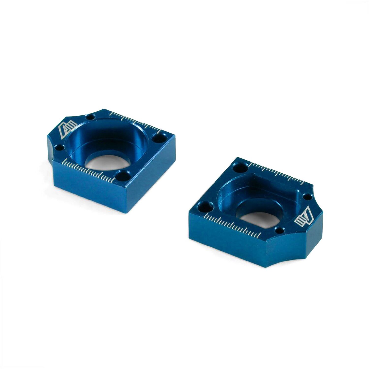 Kettenspanner Alu CNC Volt Racing blau - D.15mm Pit Bike / Dirt Bike