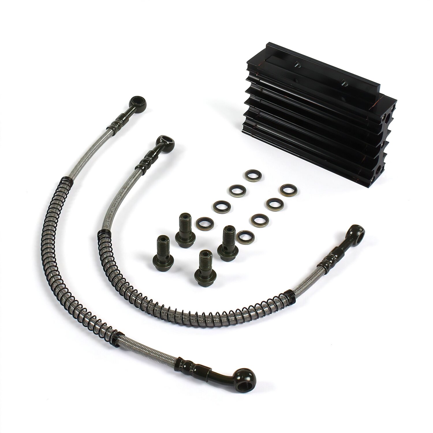 Ölkühler aluminium CNC Pit Bike / Dirt Bike Lifan / YX 140cc schwarz