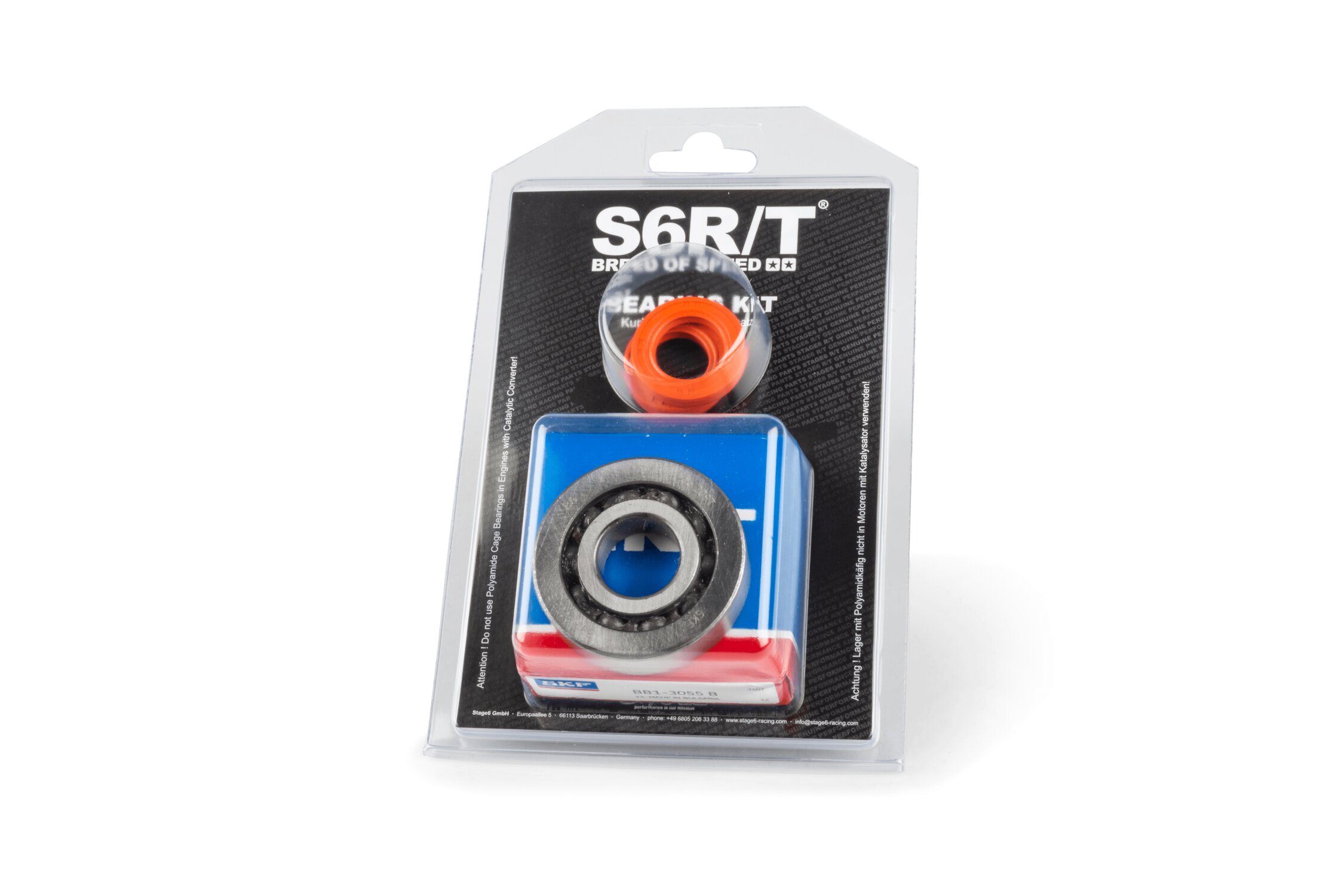 Kurbelwellenlager Set Stage6 R/T C4 Stahl-Käfig Piaggio Zip